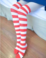 High tube stripe knee socks YV40021