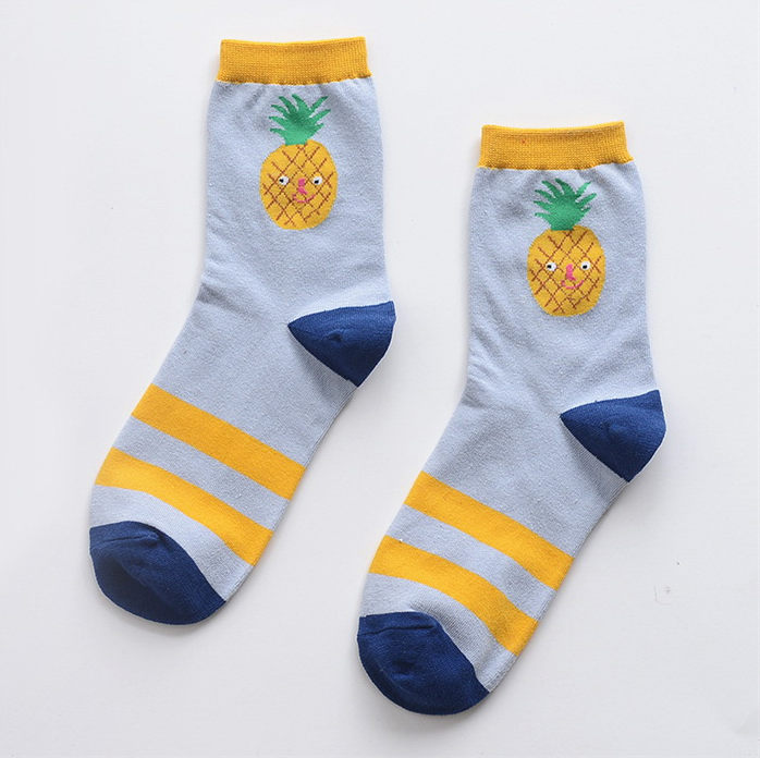 Cute fruit cotton socks （Three pairsï¼?YV40097