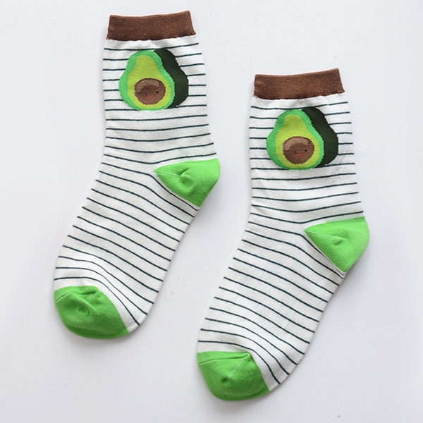 Cute fruit cotton socks （Three pairsï¼?YV40097