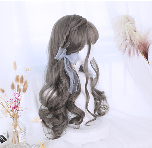 Lolita partial long curly hair wig YV40156