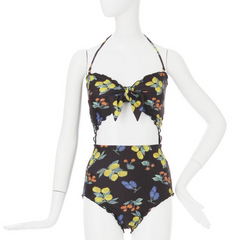 Fruit Print Bow One-piece Swimsuit YV40173