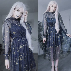 Review For Starry Layered Tulle Long Dress YV484