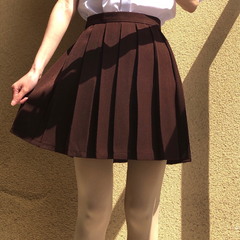 High waist pleated skirt YV40221