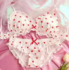 Cute Strawberry / Heart / Shiba Inu Bra Set YV40256