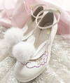 Cute rabbit ear hair shoes YV40277