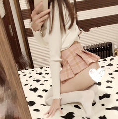 Cute plaid short skirt YV40345
