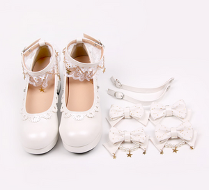 Japanese stars lolita bow shoes YV40348