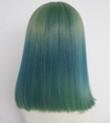Green gradient blue wig YV40377