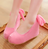 Lolita lace strap wedge shoes YV40442