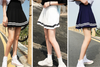 Japanese Navy High Waist Pleated Skirt YV40448