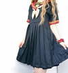 Review For Navy Collar Sailor Dress YV40127