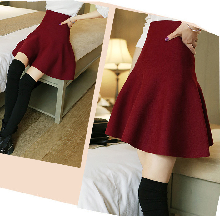 Korean Simple Pleated Skirt yv40507