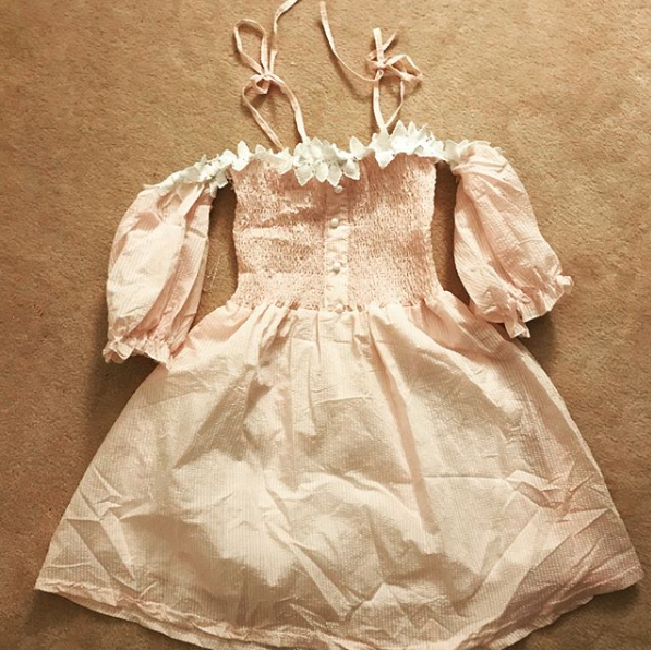 Review For Japanese Cute Sling Ruffled Dress YV40394