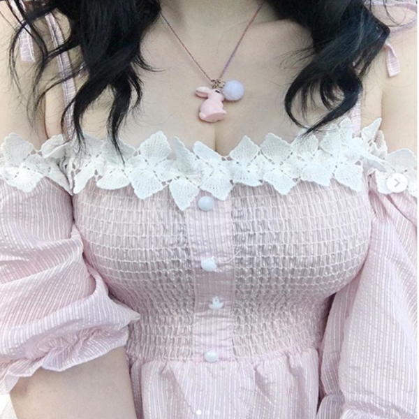 Review For Japanese Cute Sling Ruffled Dress YV40394