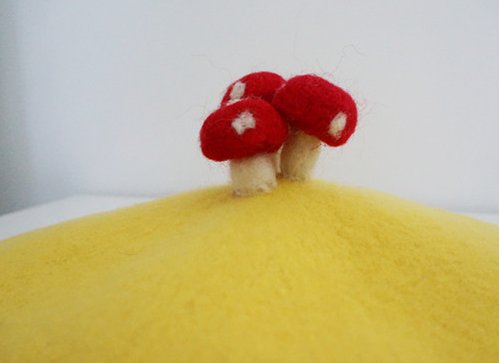 Japanese cute mushroom beret yv40619
