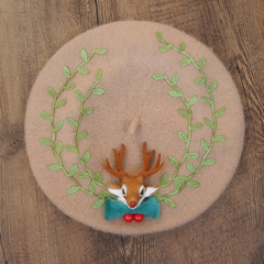 Japanese Christmas deer beret yv40655