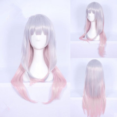 Cos gray-pink gradient wig yv40679