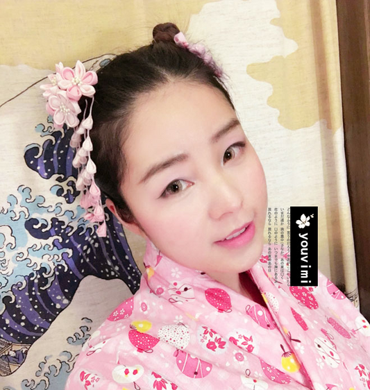 Japanese cute flower hair clip yv40696