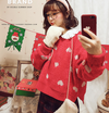 Cute heart red knit sweater YV40769