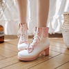 Japanese Lolita lace bow Martin boots YV40794