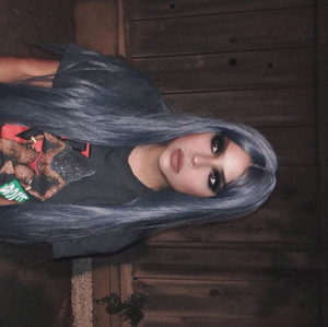 REVIEW FOR BLUE GRAY LONG STRAIGHT FLUFFY WIG YV40472 main image 1