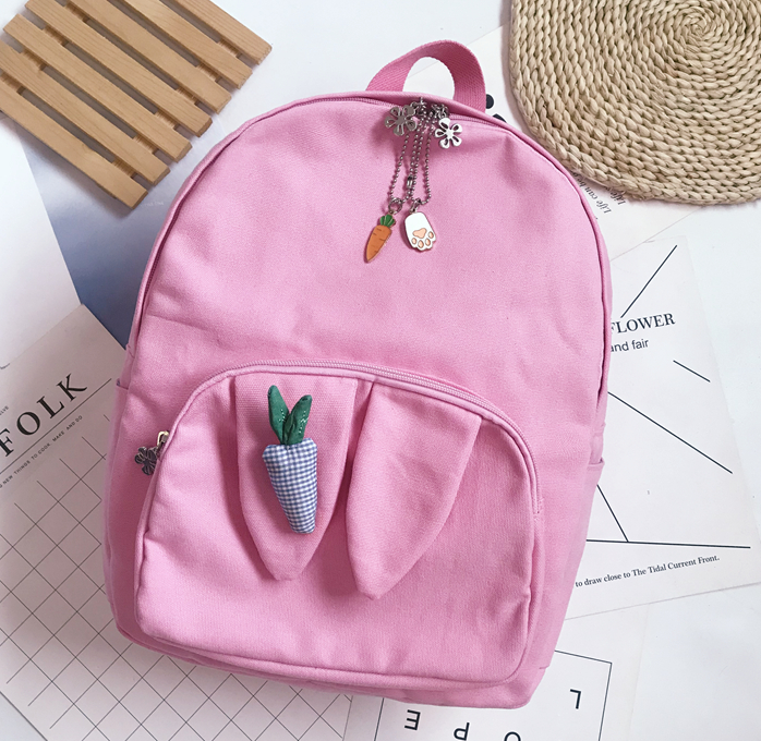 Cute carrot canvas backpack yv42015