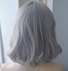 Grandma gray air bangs wig yv42040