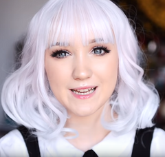 Review for Lolita blue pink gradient cos wig yv40603