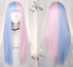 ?Review for Lolita two-color long straight wig yv42090