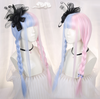 Lolita two-color long straight wig yv42090