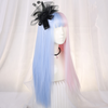 Lolita two-color long straight wig yv42090