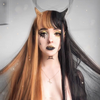 Review For Black And Yellow Long Wig YV41097