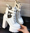Punk high heel Martin boots yv42127