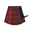 Punk black leg ring skirt yv42237
