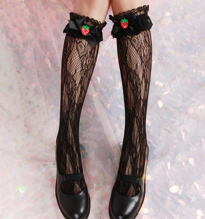 Cute bow lace in stockings yv42280