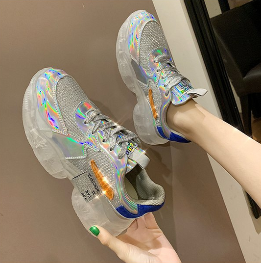 Laser colorful jelly sports shoes YV42285