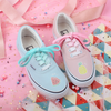 Blue pink fruit canvas shoes yv42288
