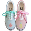 Blue pink fruit canvas shoes yv42288