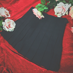 Black/white high waist skirt yv42289