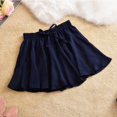 Chiffon high waist elastic skirt yv42291