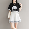 Cute the quiet girl top+ dress two-piece suit yv42312