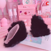 Cute plush cat ears hair clip yv42323