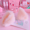 Cute plush cat ears hair clip yv42323