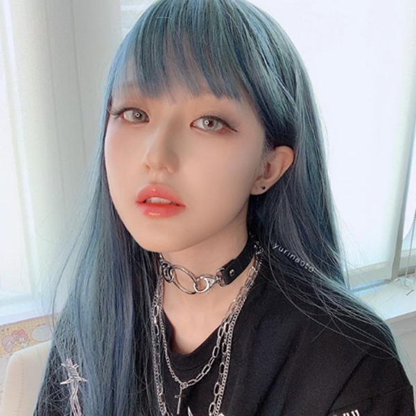 Review For Cute Blue Green Wig YV40790