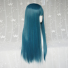 Cute green long straight wig yv42333