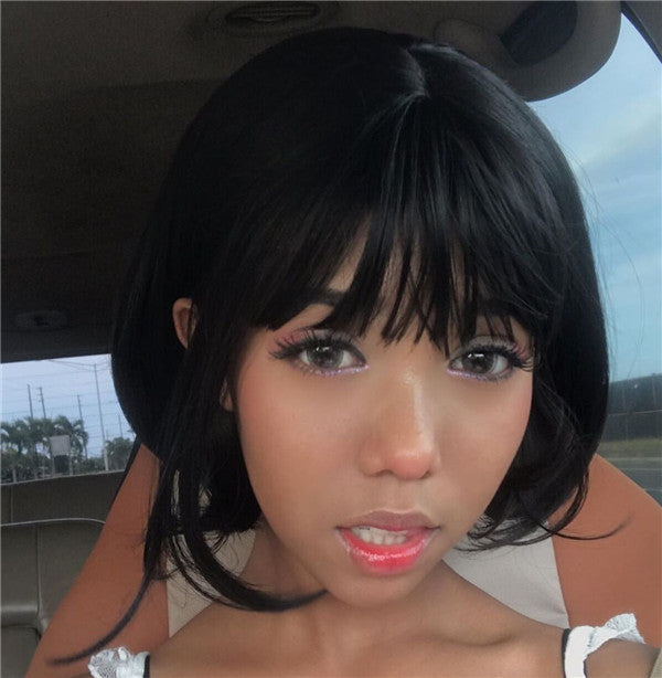 Review For Air Bangs Wavy Wig YV2428 main image 1