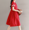 Cute tie red dress yv42377