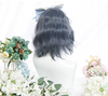 Lolita girl gray blue Ash green short curly hair YV42399
