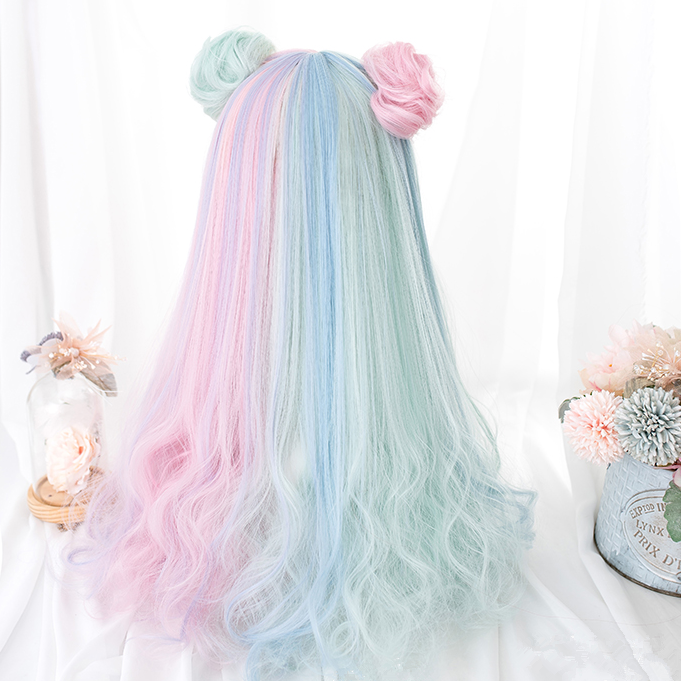 Lolita chocolate long curly hair yv30226