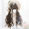 Japanese cute long curly hair yv42434